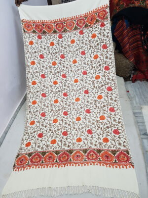 Embroidery Jaal Cashmilon Shawl