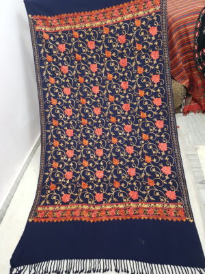 Embroidery Jaal Cashmilon Shawl