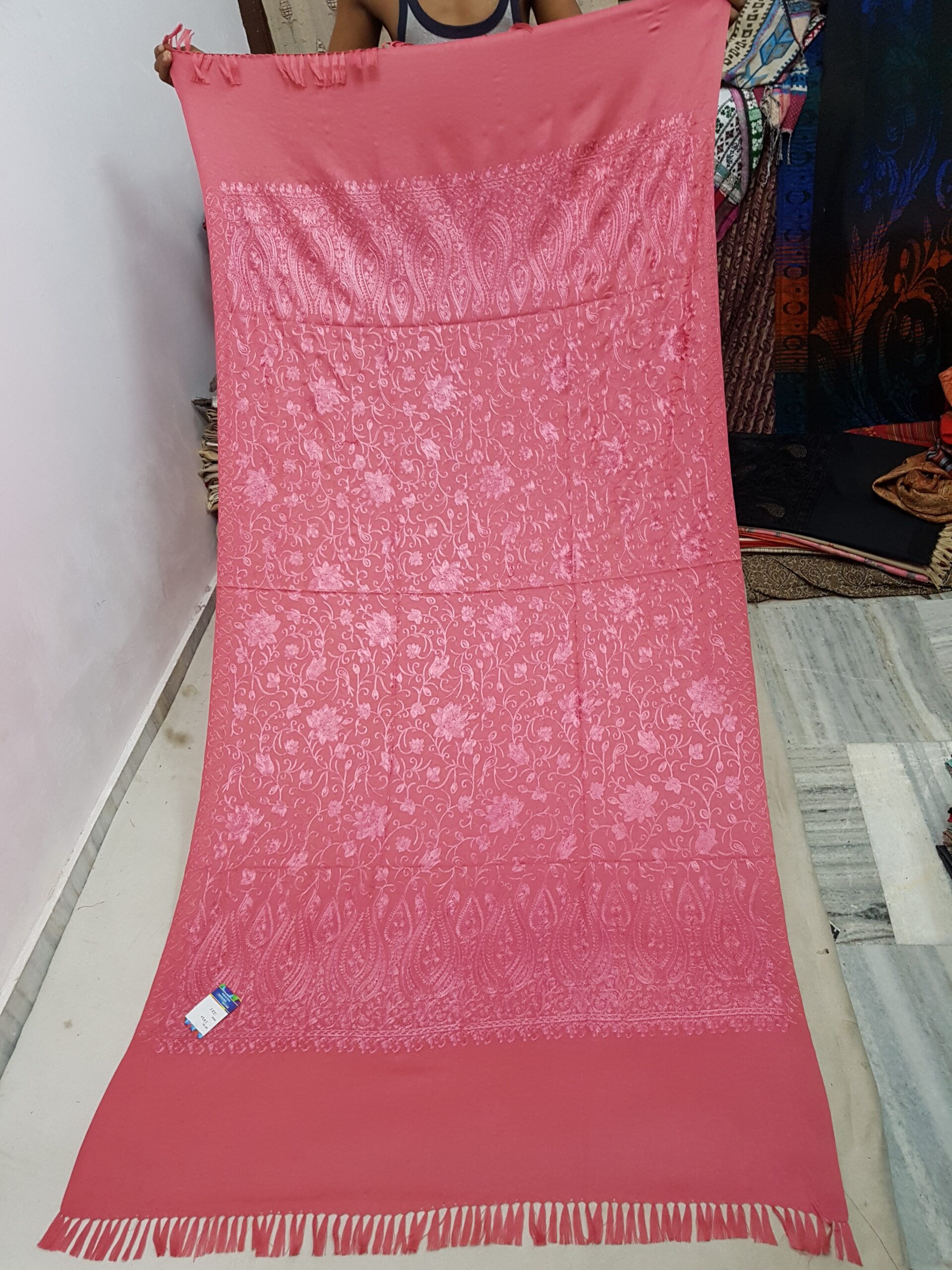 Embroidery Pure Wool Shawl