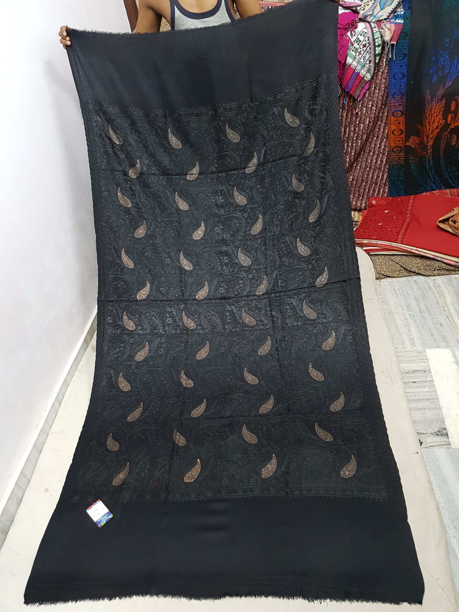 Embroidery With Patch Shawl