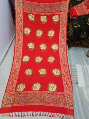 Embroidery With Stone Shawl