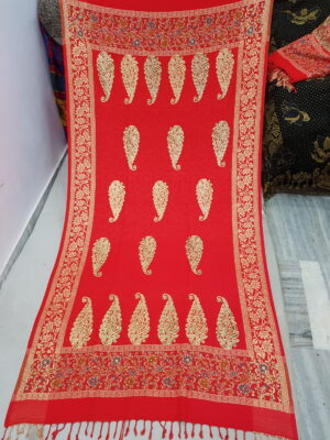 Embroidery With Stone Shawl