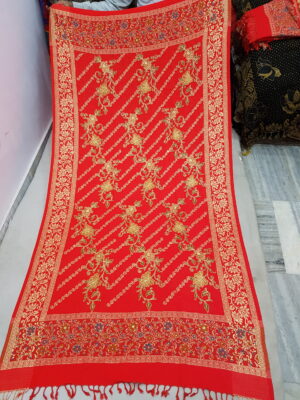 Embroidery With Stone Shawl