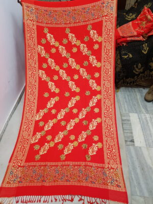 Embroidery With Stone Shawl