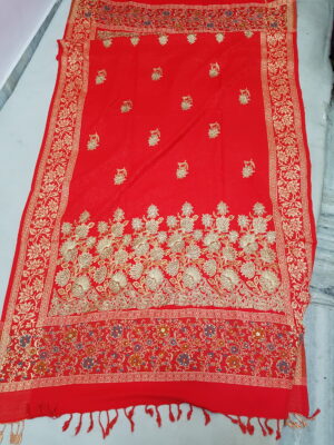 Embroidery With Stone Shawl