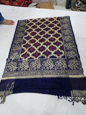 Embroidery viscose acrylic stole