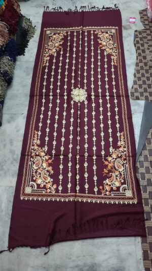Viscose embroidery stole