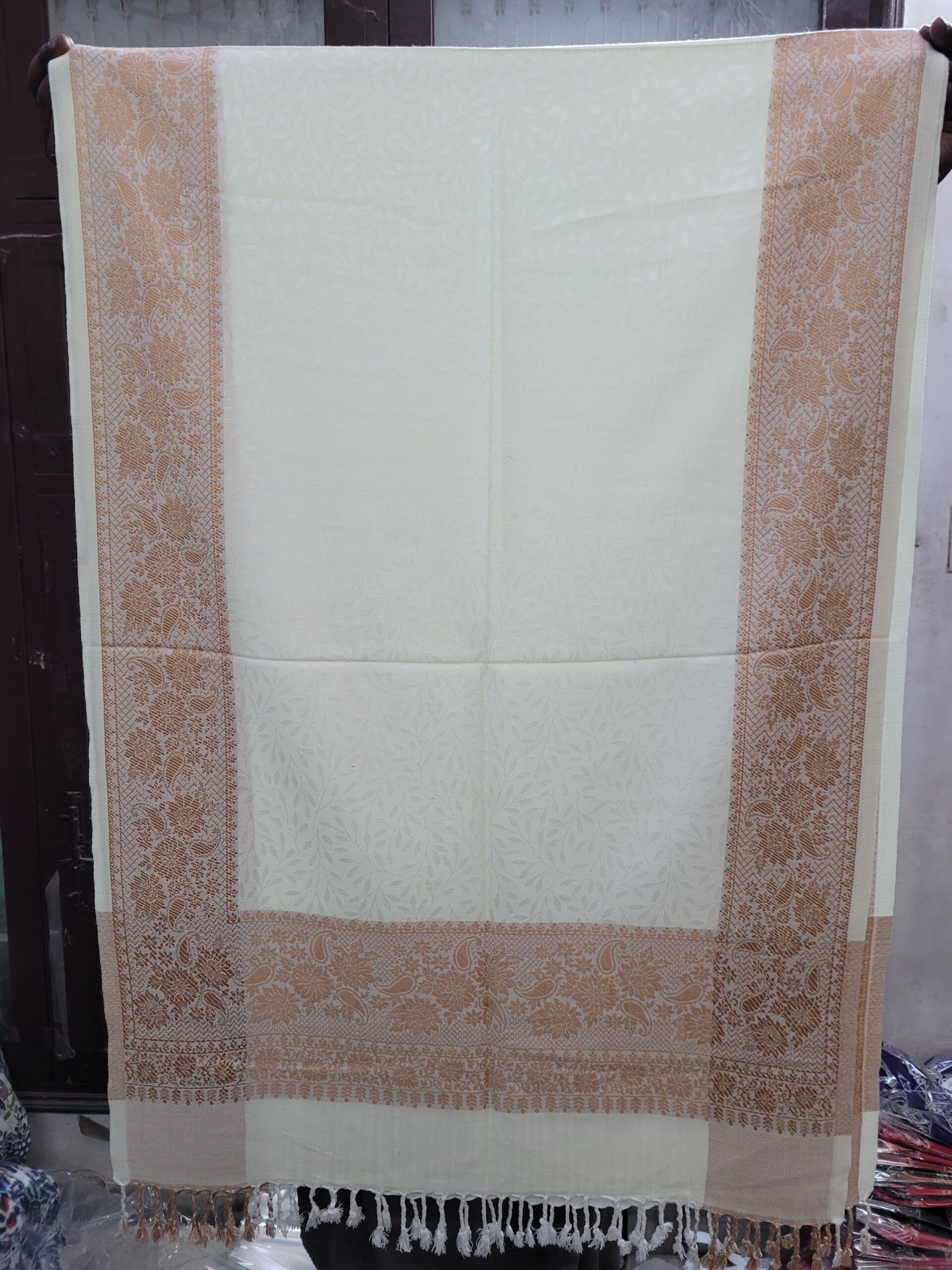Acrylic Fine Viscose Border Stole