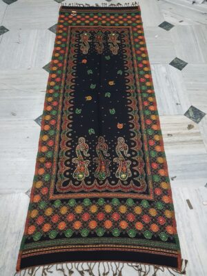 Multi Acro Wool With Stone Stole