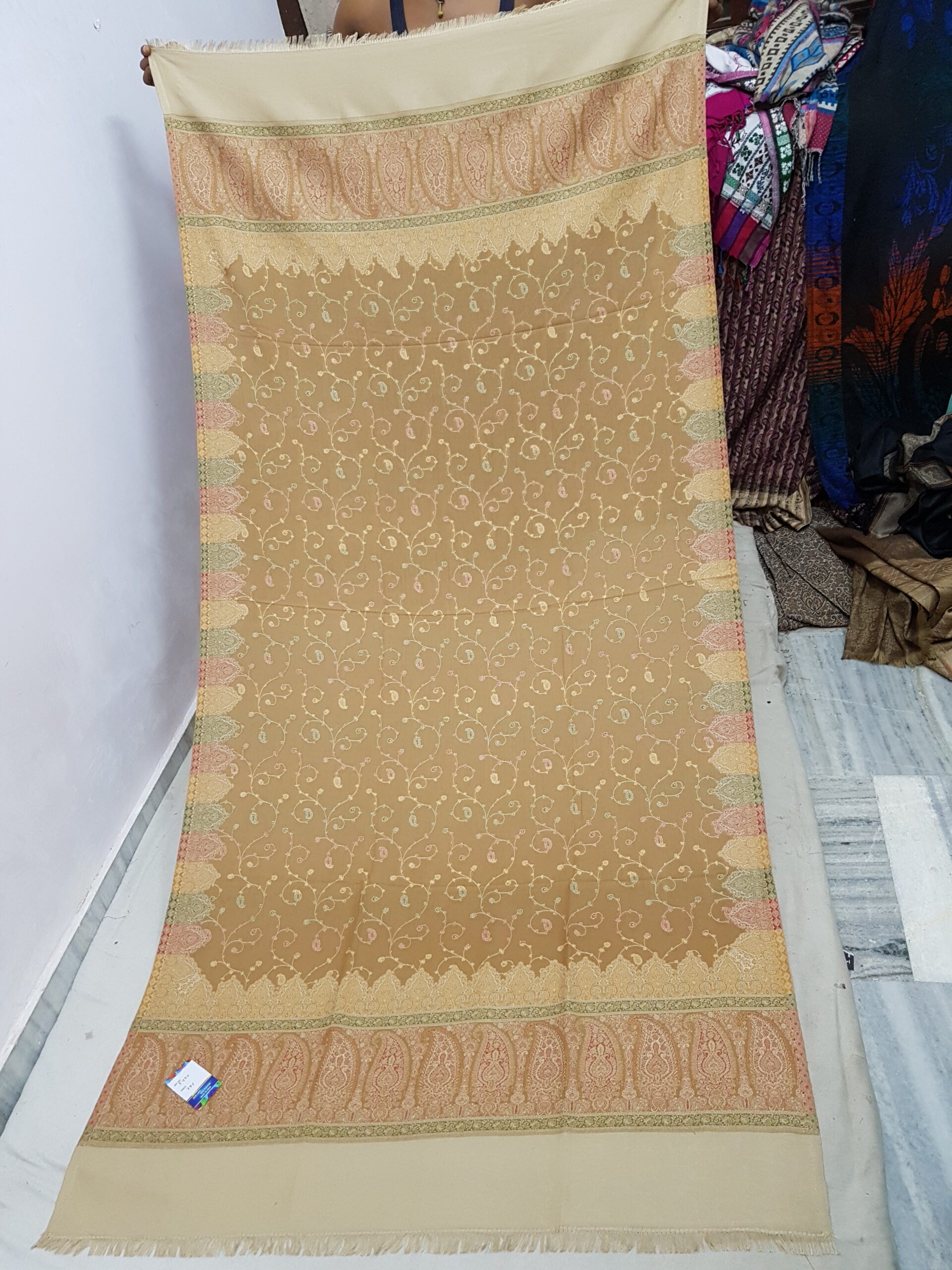 Multi Flowers Jaal Shawl