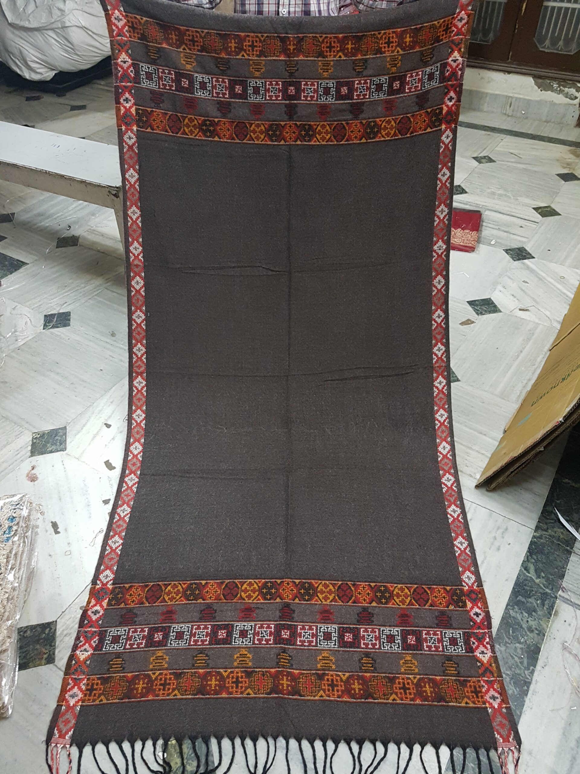 Multi Kullu Acrylic Vintage Shawl