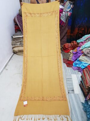 Pure Wool Border Embriodery Stole