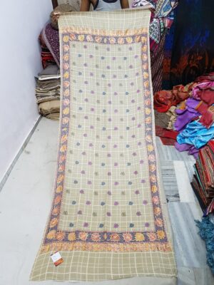 Pure Wool Border Embriodery Stole