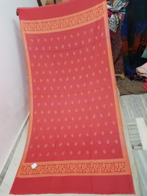 Pure Wool Flower Buti Shawl