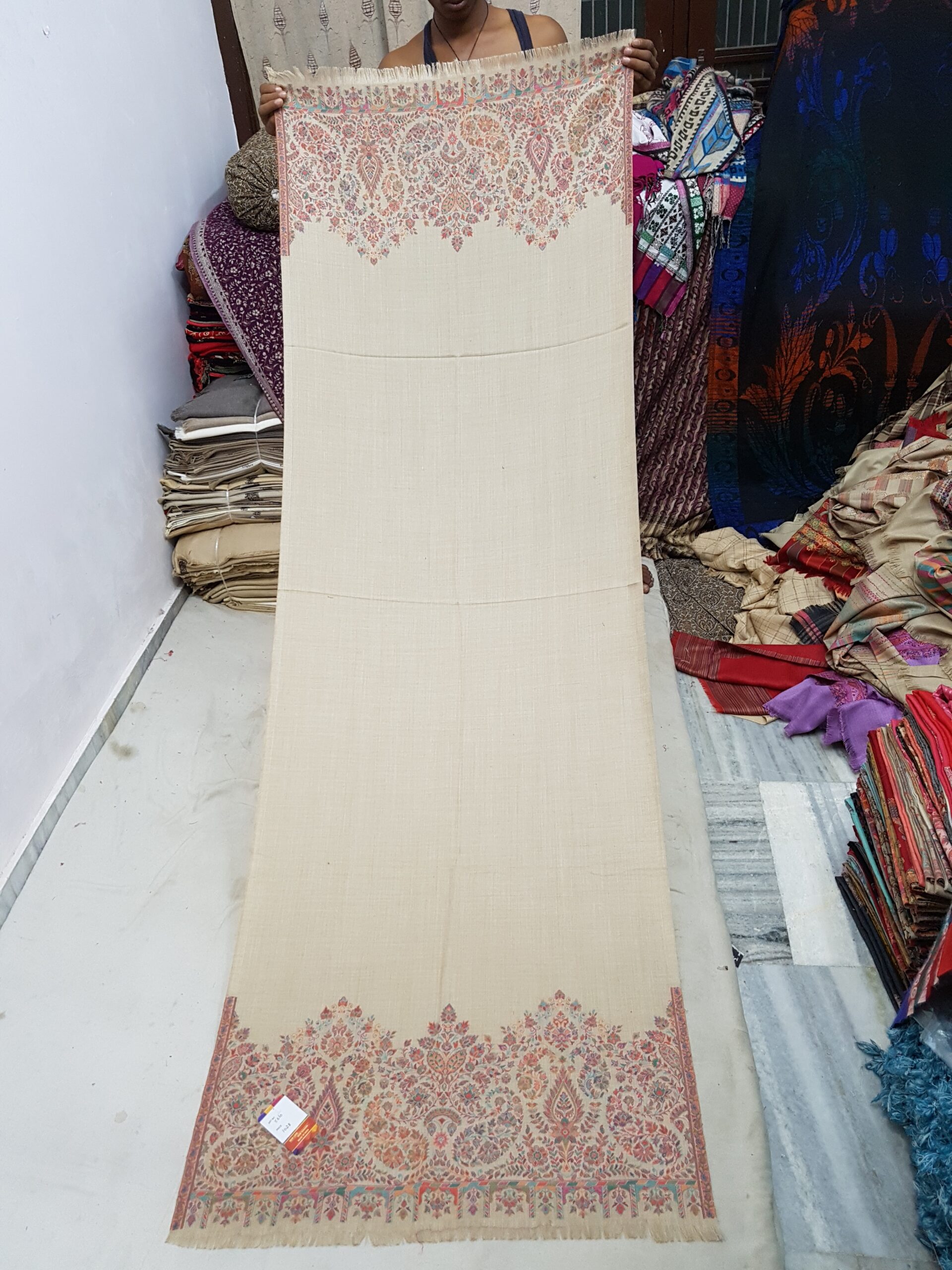 Pure Wool Flower Palla Stole