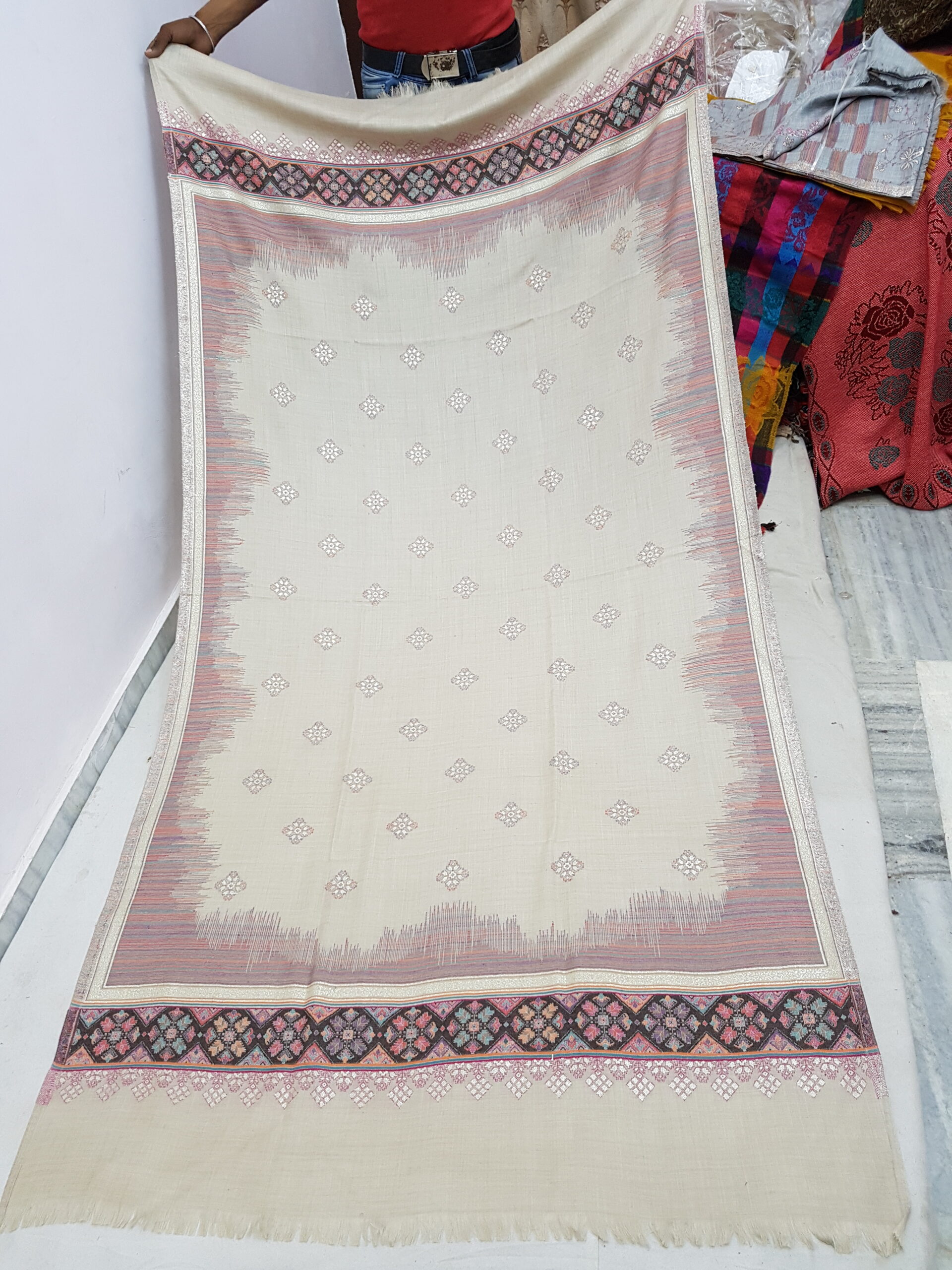 Pure Wool Kaani Zaari Shawl