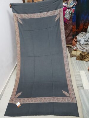 Pure Wool Kunj Border Shawl