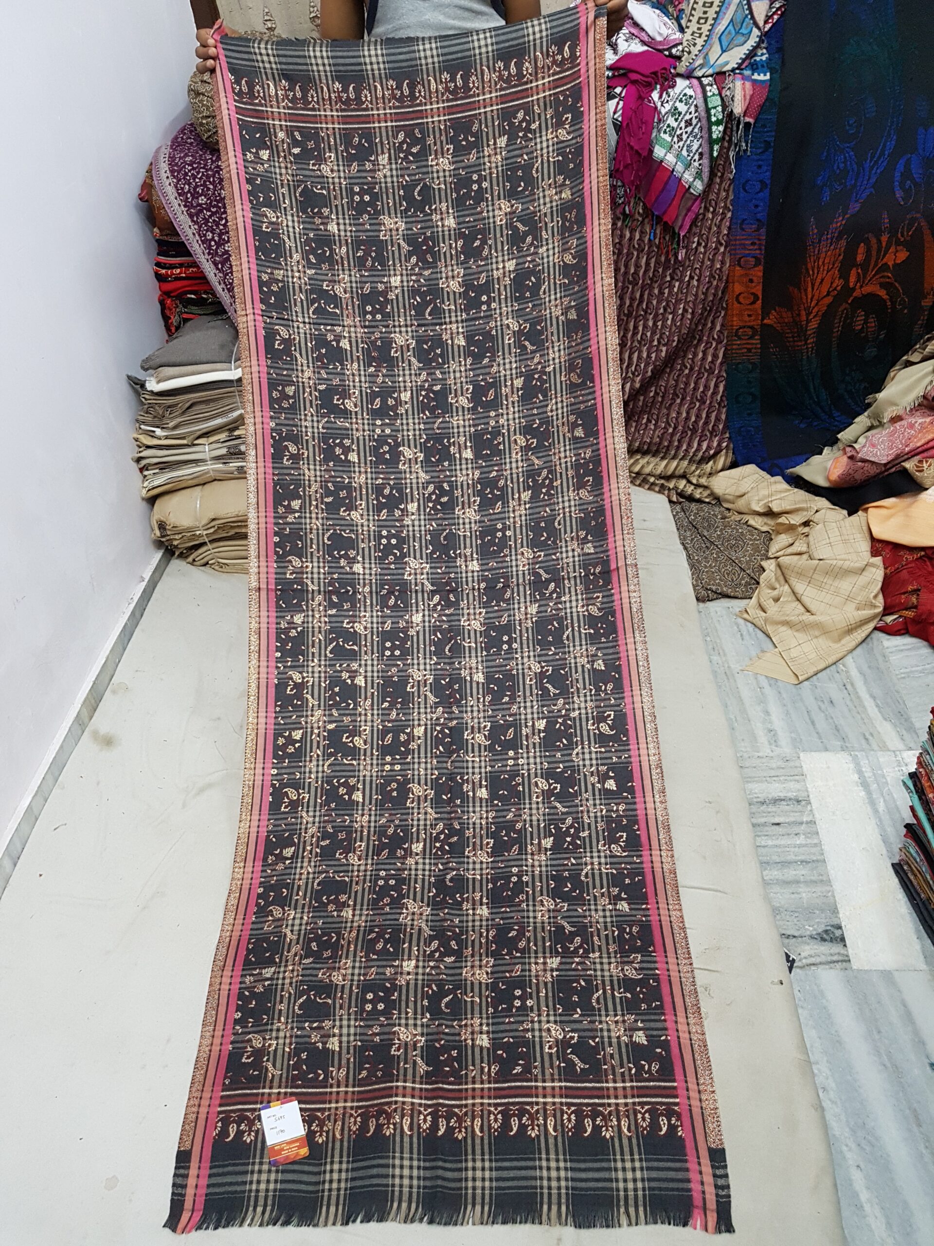 Pure Wool Zari Stole