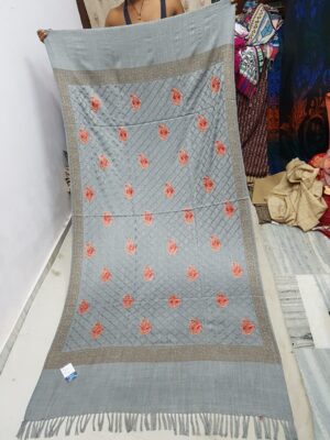 Pure wool Embroidery Shawl