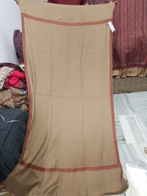 Pure Wool Border Hand Embroidery Shawl