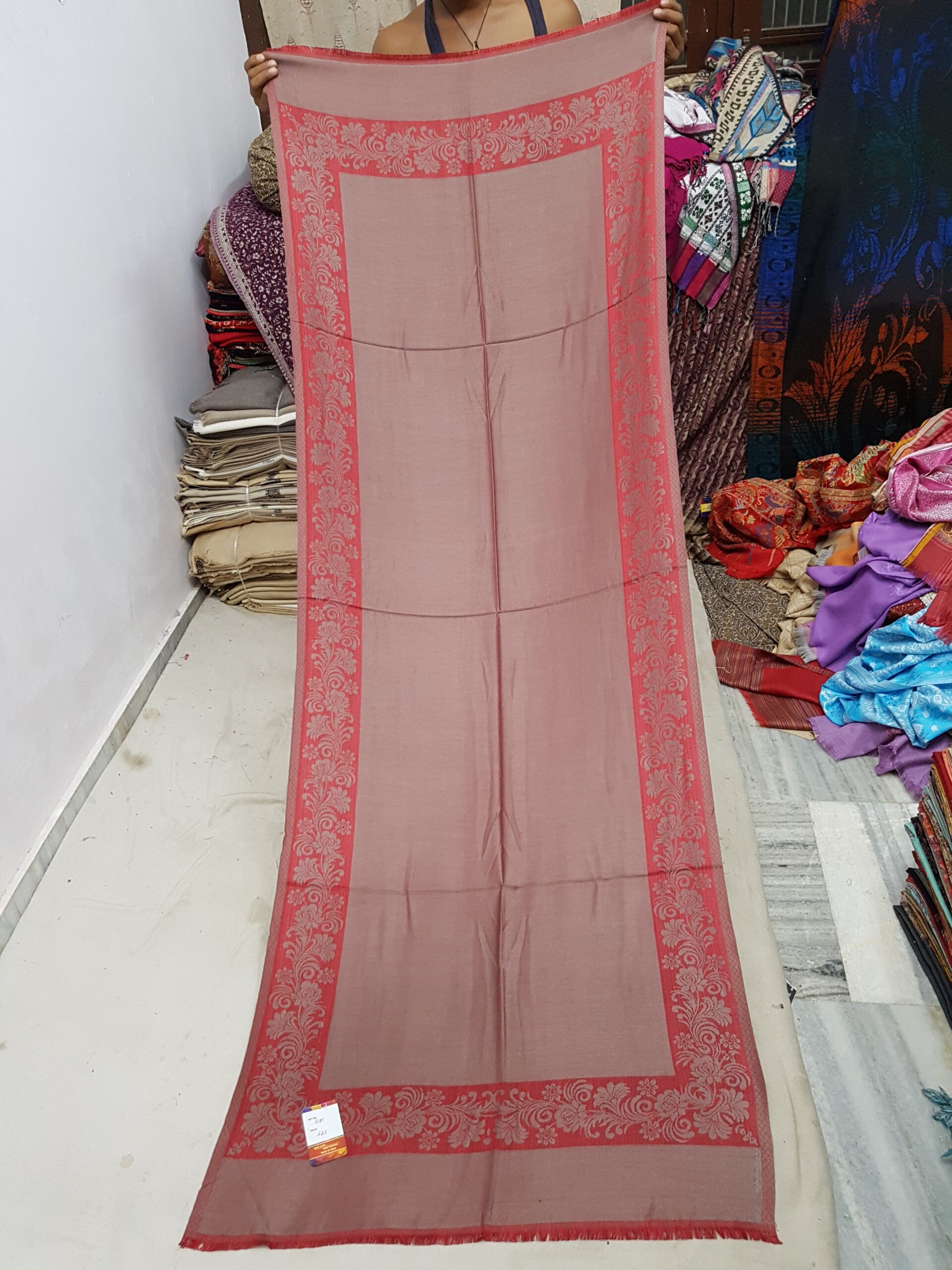 Reverseable Border Viscose Stole