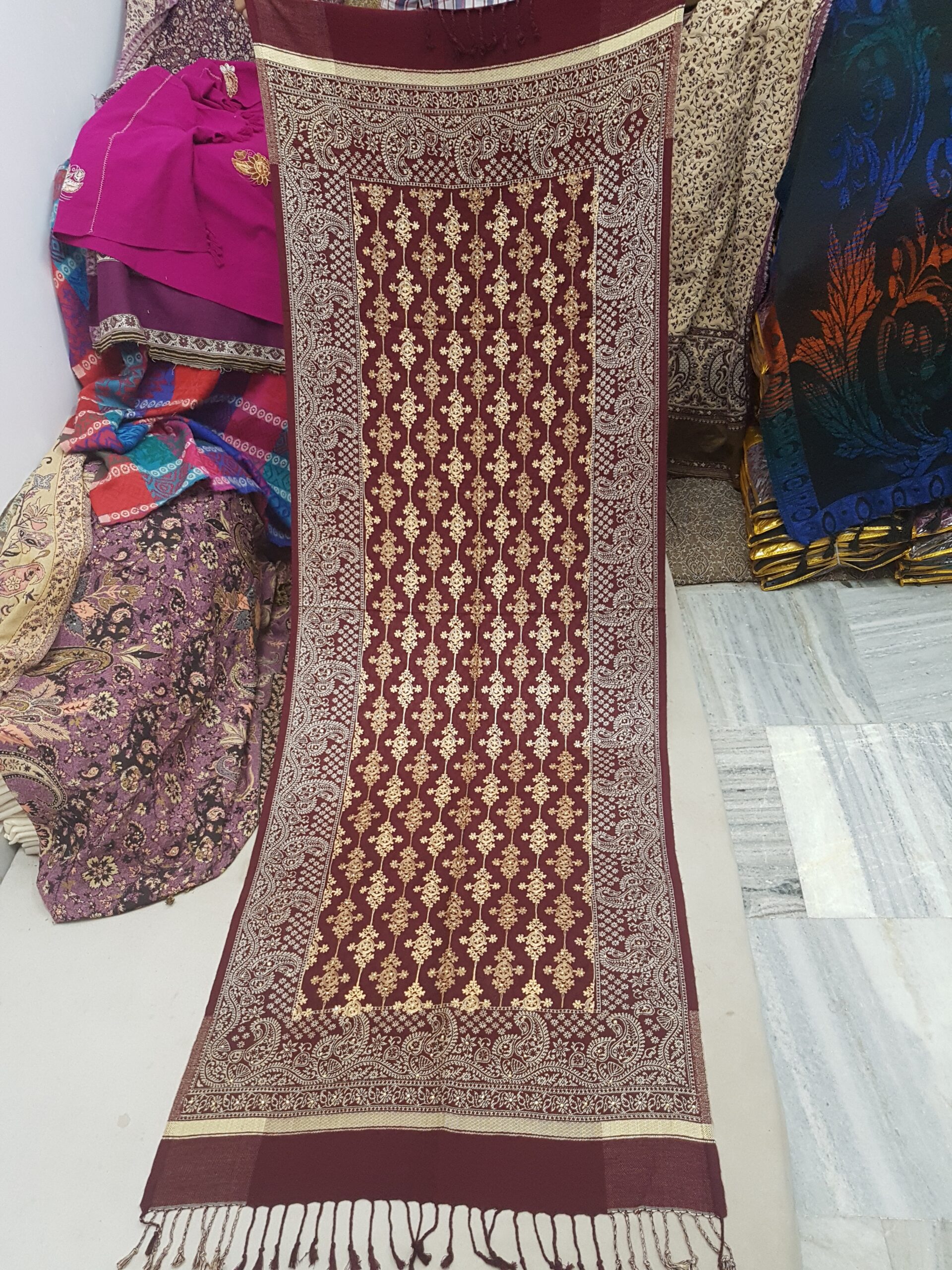 Viscose Embriodery Stole