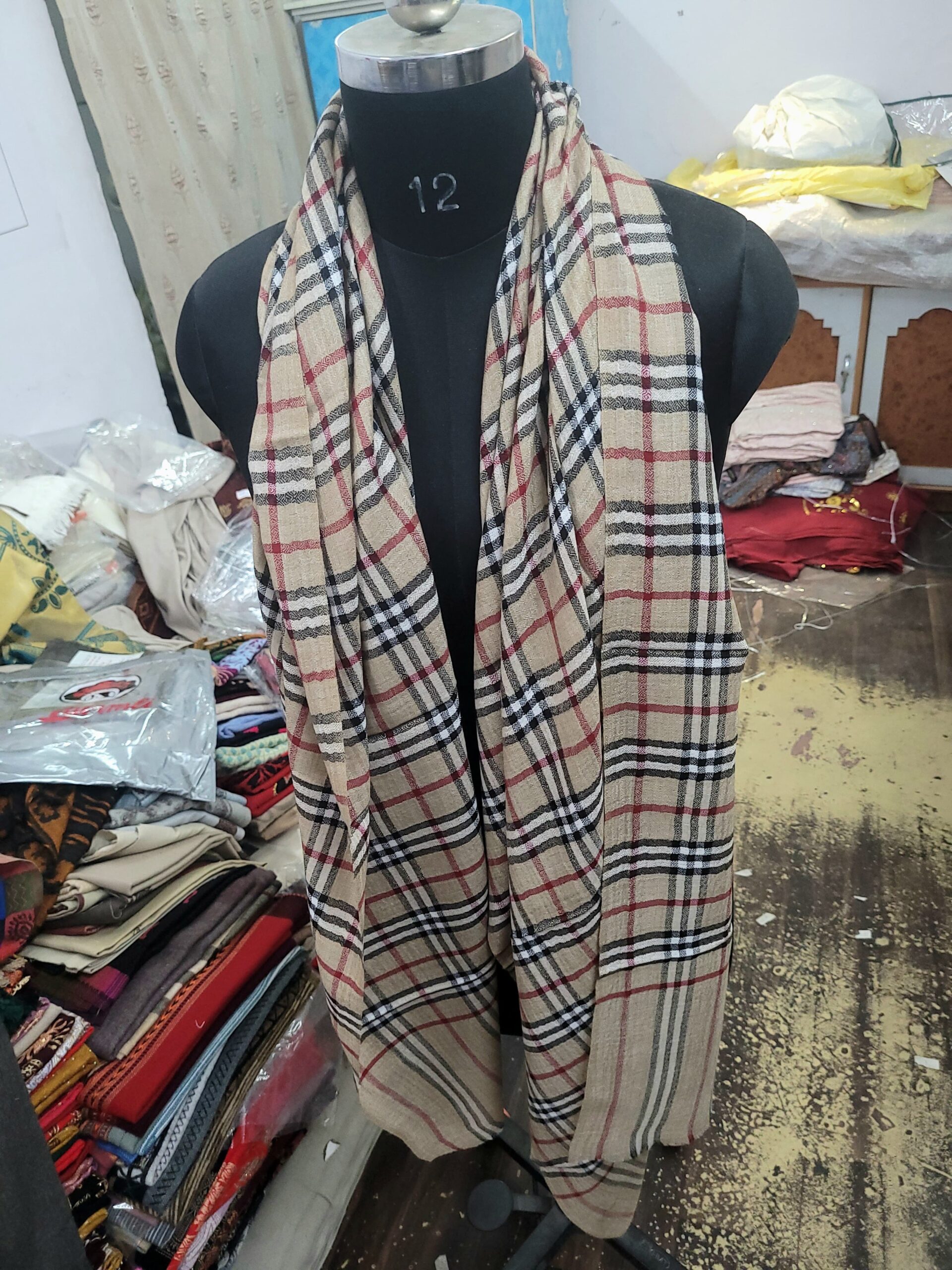 Pashmina Check Stole