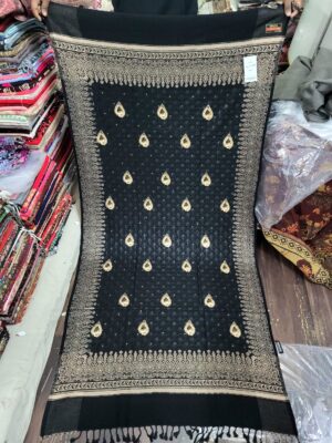 Embriodery With Stone Work Shawl