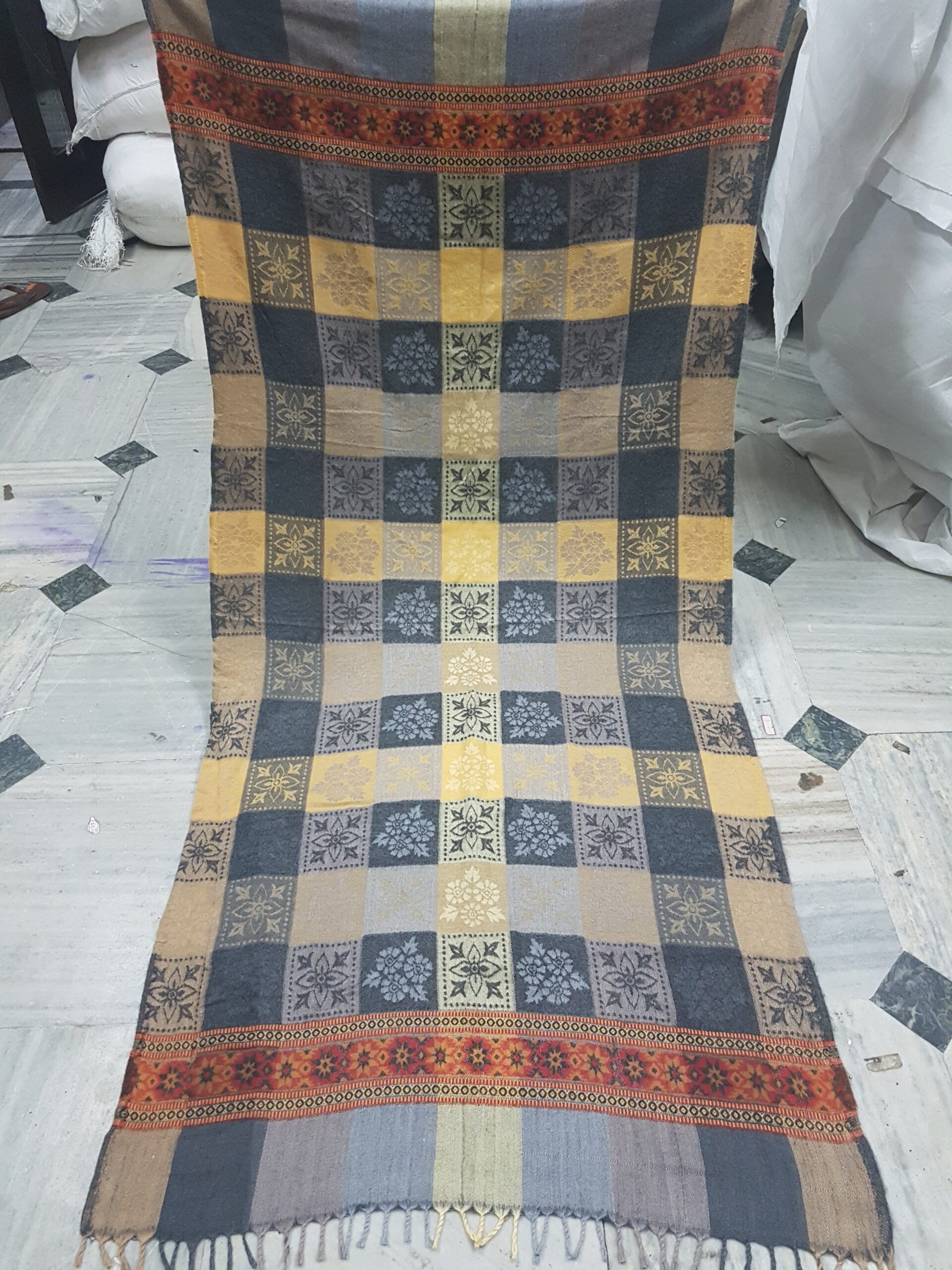 Acrylic Fancy Jaal Shawl