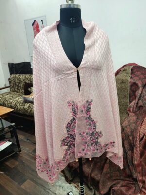 Knitted Embriodery Stole