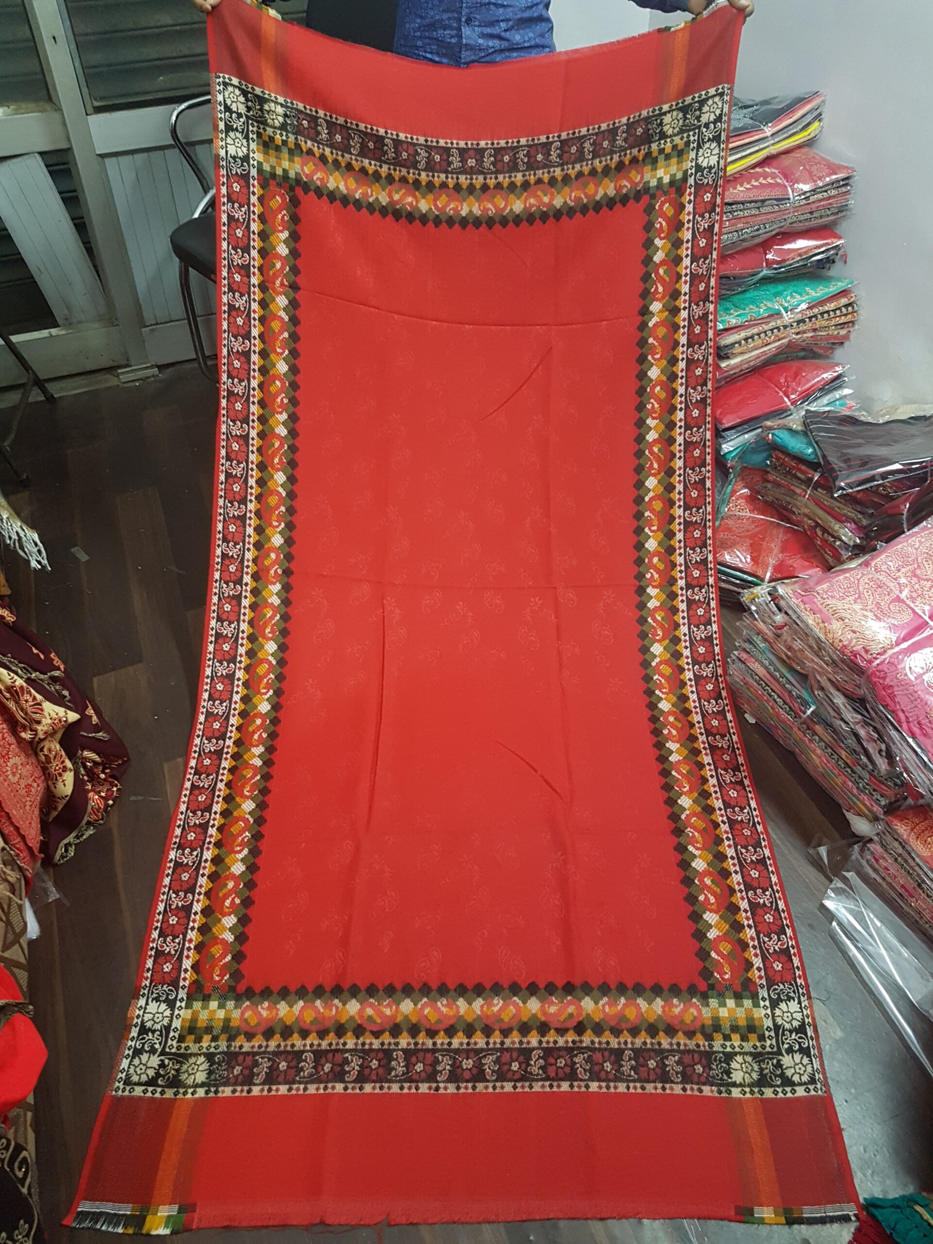 Border Acrylic Shawl