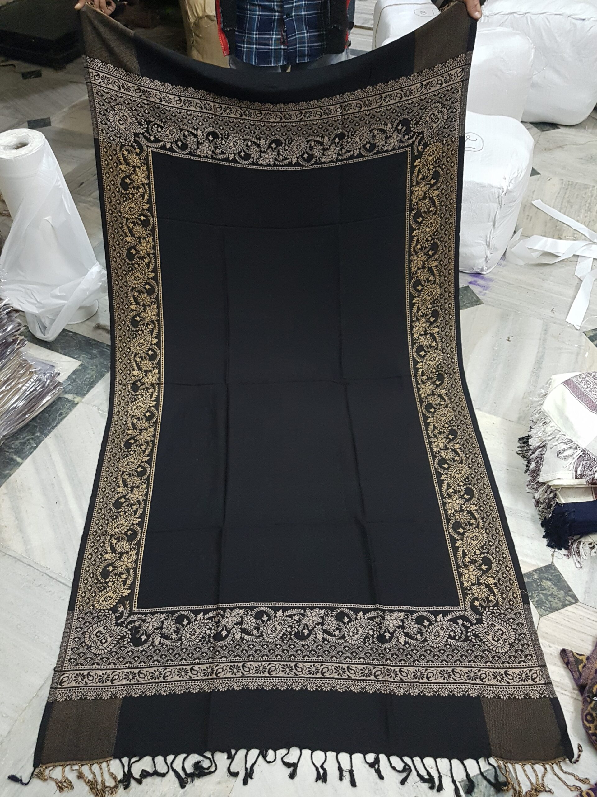 Border Viscose Shawl