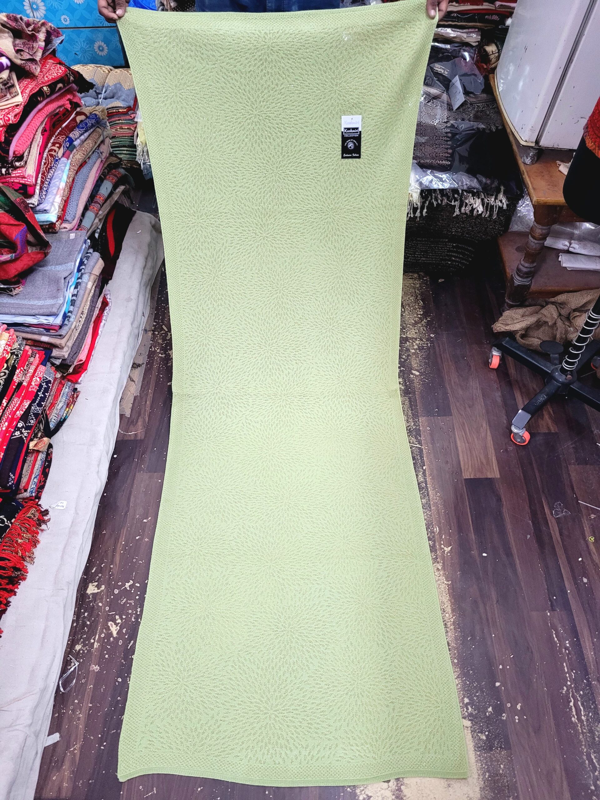 Knitted Self Design Stole