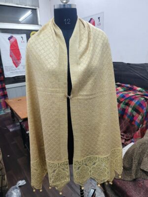 Knitted Embriodery Stole