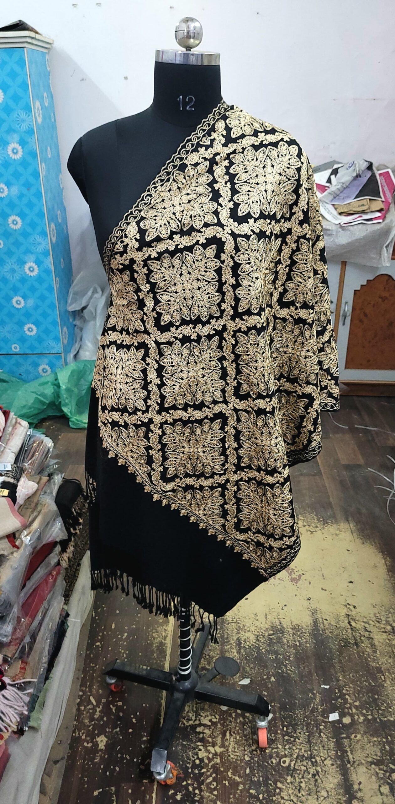 Viscose Embriodery Stole