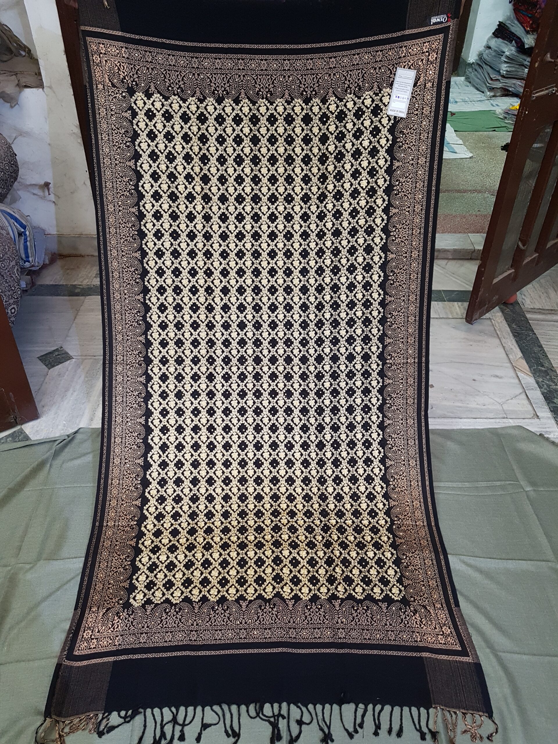 Embroidery viscose jaal Shawl