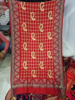 Embroidery viscose jaal Shawl