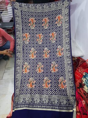 Embroidery Viscose Jaal Shawl