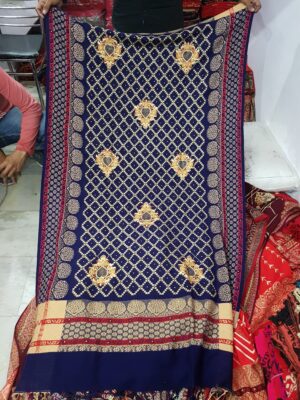 Embriodery viscose jaal Shawl