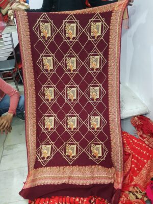 Embroidery Viscose Jaal Shawl