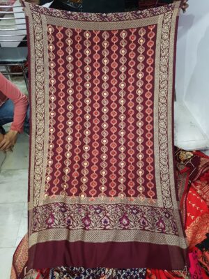 Embriodery Viscose Jaal Shawl