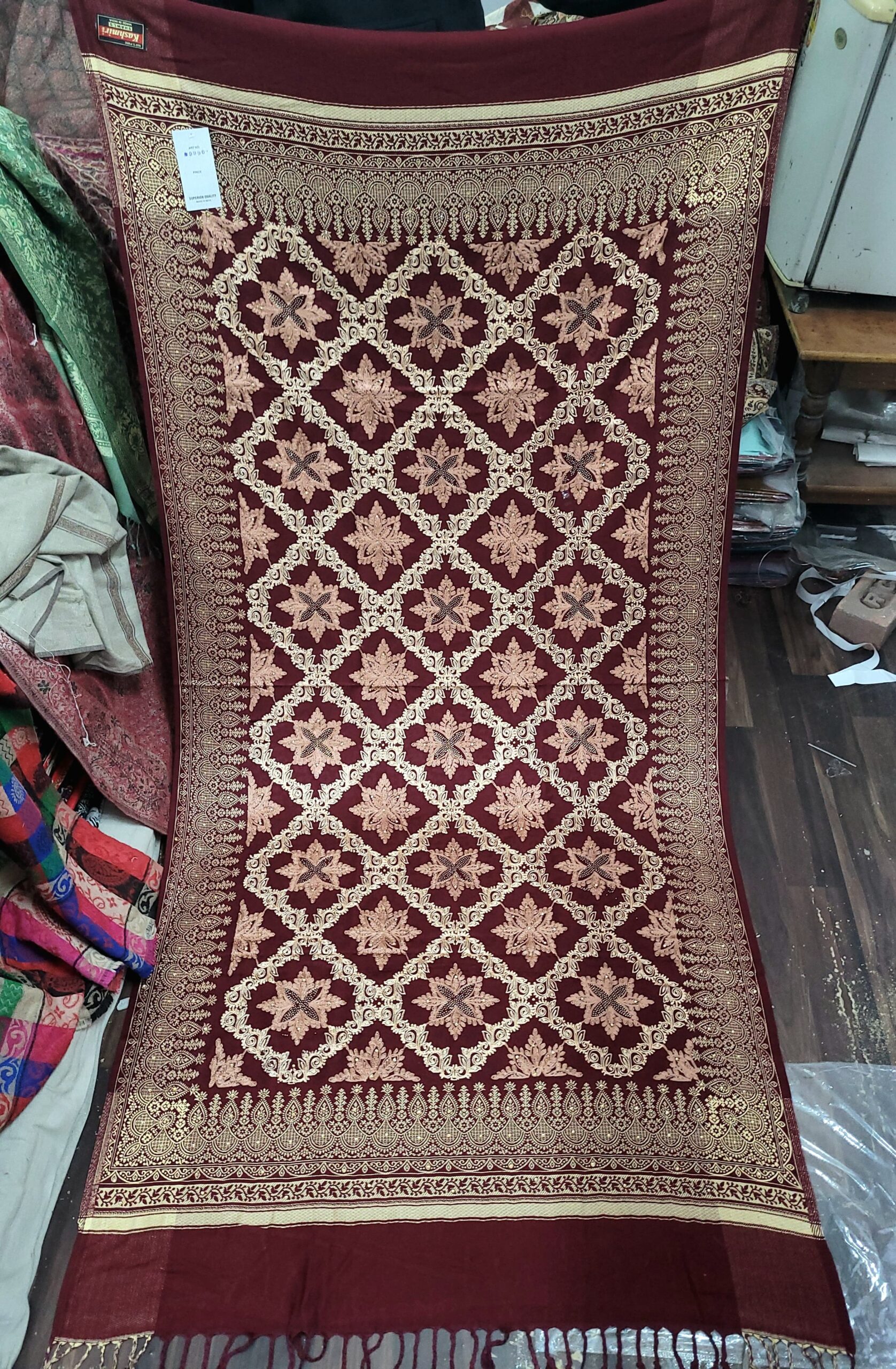 Embriodery With Stone Work Shawl
