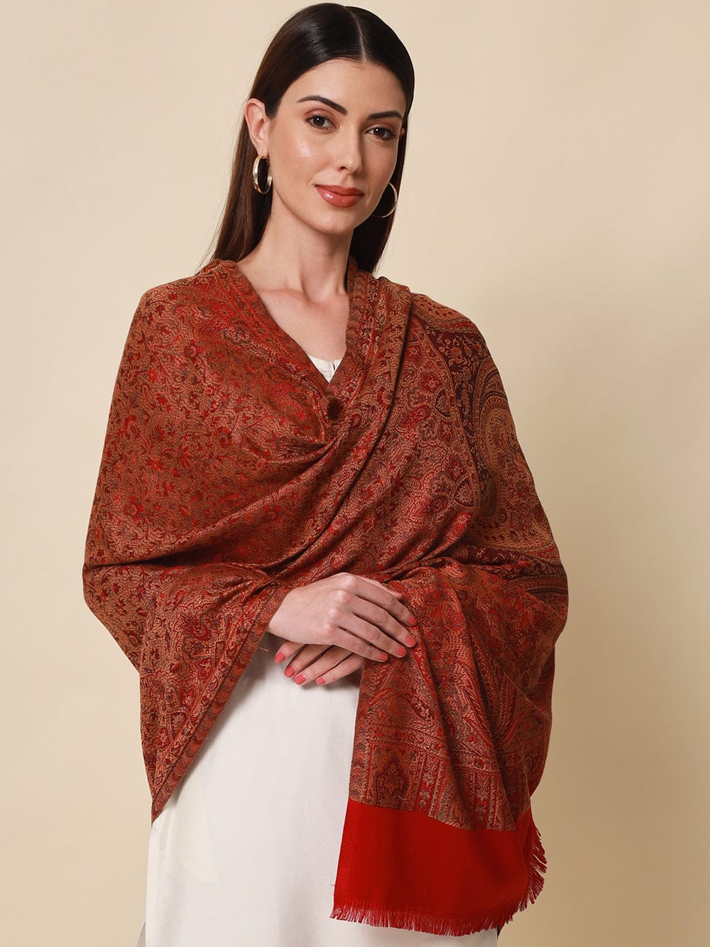 Fine Wool Jamavar Shawl
