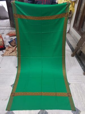 Green Border Acrylic Shawl