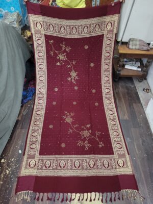 Stone Work Acrylic Shawl